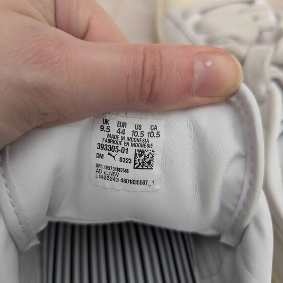 Puma Clyde sneakers white/ivory size 10.5 - Picture 6 of 6